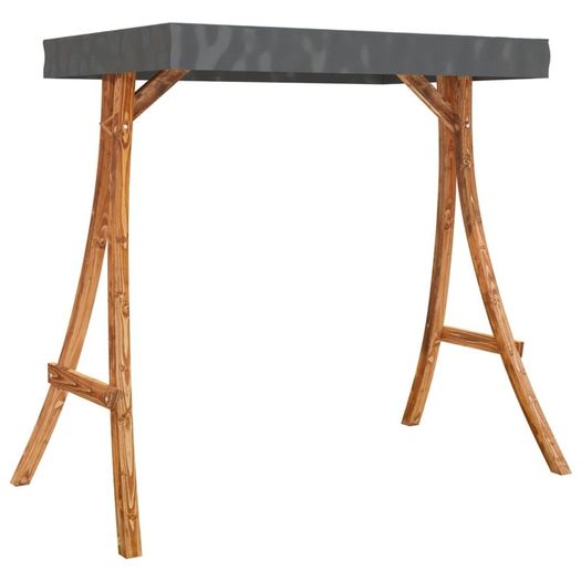 Swing Frame with Anthracite Roof Spruce Wood with Teak Finish