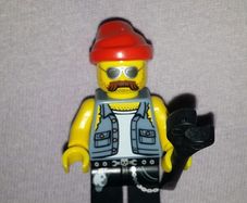 Lego minifigure Motorcycle Mechanic