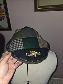 Brand New Guinness Patch Tweed Flat Cap