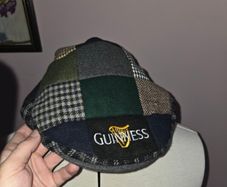 Brand New Guinness Patch Tweed Flat Cap