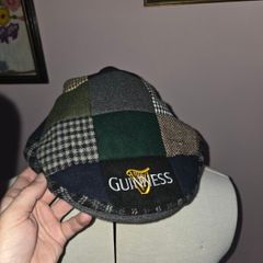 Brand New Guinness Patch Tweed Flat Cap