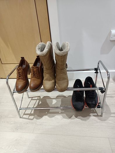 Extendable 2 Tier Shoe Rack