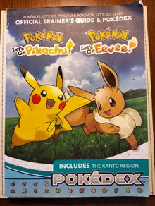 Pokemon Let's go Pikachu Eevee trainers guide book