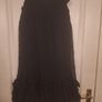Juicy Couture 'New' Black Silk Ruffle Dress Textured Sleeveless Lined Lace Hem .. Size Medium .. Price Drop Image 5