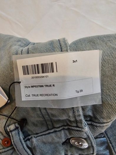 3X1 NYC Blue Mid Rise Straight Relaxed Jeans