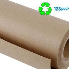 Eco Friendly Kraft Paper Roll 20 mt long 50 cm wide wrapping, shipping, ecommerce recyclable compostable