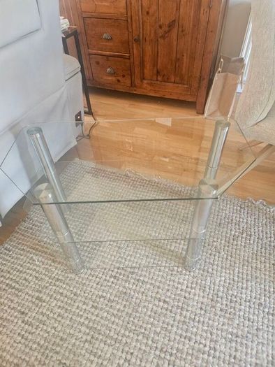 glass coffee table & TV stand