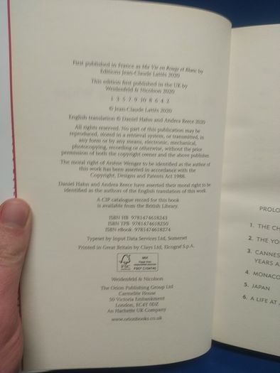 Arsene Wenger autobiography