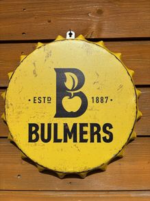 bulmers metal wall bottle cap