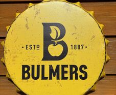 bulmers metal wall bottle cap