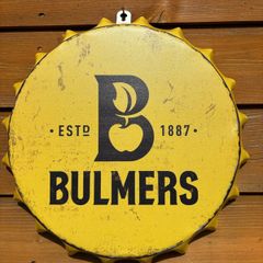 bulmers metal wall bottle cap