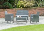 Sorento 4 Pce Garden Sofa Set (Grey)