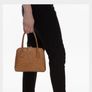 Small Inti tan Leather Handbag, Aine style Image 10