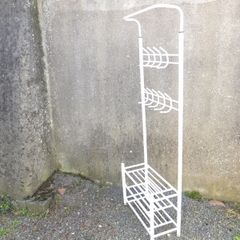 Coat rack stand and shoe rack