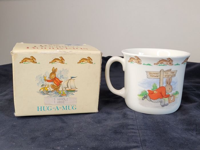 Vintage Royal Doulton Bunnykins Hug A Mug Golden Jubilee 1984 Boxed