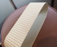 Cream metal home/garden plant container