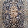 Rare large authentic Persian Nain Rug. silk and wool Image 4