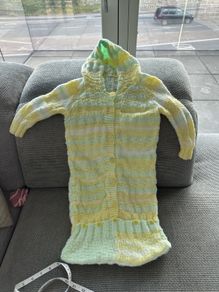knitting  baby sleeping bag
