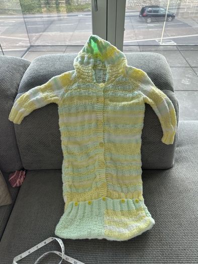 knitting  baby sleeping bag