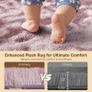 Rugs Living Room - 200x300cm Dark Pink Large Rug for Living Room - Ultra Soft Fluffy Shaggy Rugs for Bedroom, Indoor Nursery Carpets for Kids Room Home Decor, Non Shedding, Anti-Slip Backing Image 6