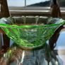 Art Deco 1930s Stole Czech Uranium Large Bowl Image 3