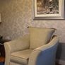 Newly recovered 4 seated  sofa with two chairs Image 2