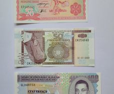 Burundi 50 Francs Unc Notes