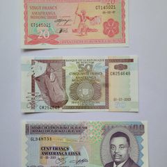Burundi 50 Francs Unc Notes