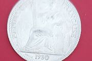 1930  FRENCH IndoChina 10 cent Silver coin