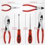 6-Piece Professional Tool Kit with Toolbox - 8" & 10" Slip Joint Pliers Set, 6" Wire Cutters, 5" Needle Nose Pliers, 2 Magnetic Screwdrivers, Storage Case for Garage, Crafts, Home Repairs Image 3