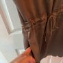 Parfois Khaki Satin Dress with pockets - Size 12 worn once Image 4