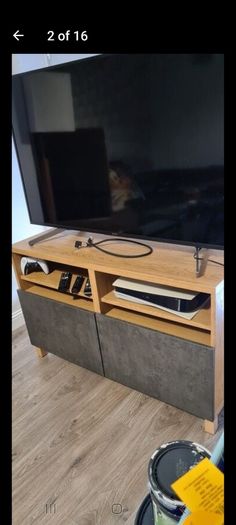 TV Table Excellent condition like new used for 65" and bigger