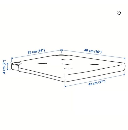 4 x Seat Pads - Ikea Justina
