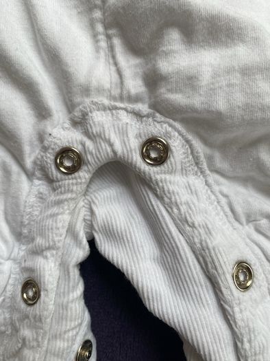 French designer Taille 0 74cm christening all in one dungarees
