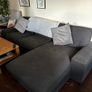IKEA KIVIK Sofa and Chaise Lounge Grey Image 4