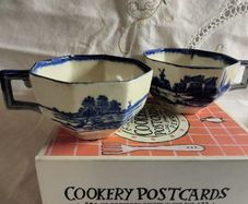 royal Doultan Norfolk cups, vintage cups, Art Deco cups