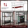 L Shaped Gaming Desk with LED Lights & Power Outlets, 100 x 80cm Small Corner Image 7