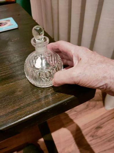 crystal perfume bottle