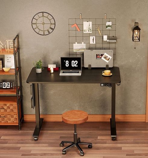 Electric Standing Desk Height Adjustable Standing Desk Sit Stand Desk Stand Up Desk with Headphone Hook 100x60cm Desktop (FREE SHIPPING)