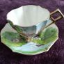 CUP & SAUCER - Vintage - Windmill Design Image 2