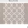 FREE EXPRESS SHIPPING Beige Rug Cotton Area Rug Bedroom Cream Floral Printed Moroccan Rug with Tassel 60x90cm Machine Washable Small Rug Hand Woven Carpet for Living Room, Kitchen,Hallway Image 2