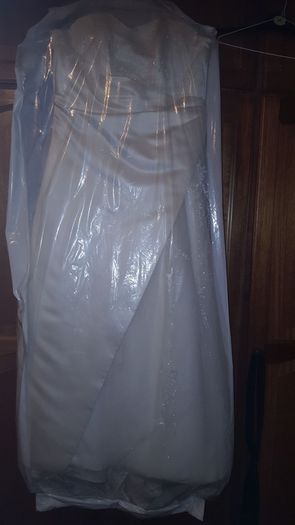 Satin & Diamante Tulle Wedding Dress