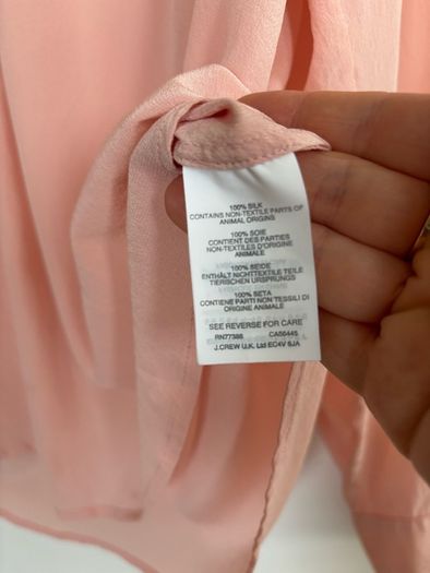 J Crew silk long sleeve blouse