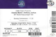 Conor Benn Professional Boxing Debut Full Ticket - April 9, 2016 - 0007