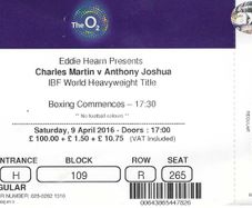 Conor Benn Professional Boxing Debut Full Ticket - April 9, 2016 - 0007