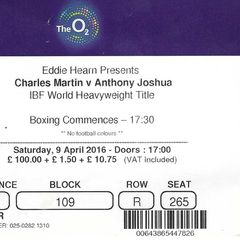 Conor Benn Professional Boxing Debut Full Ticket - April 9, 2016 - 0007