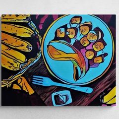 Original hand paint picture, painting by Strzala