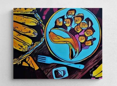 Original hand paint picture, painting by Strzala