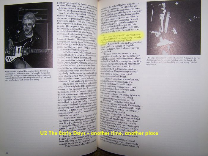Early U2 Interest Inkies (Ephemera Collection of UK Music Newspapers)