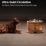 Enabot ROLA Water Fountain: Stainless Steel Tray, Induction Wireless Water Pump, Battery-Operated, Phone App, 5x free filters Image 6